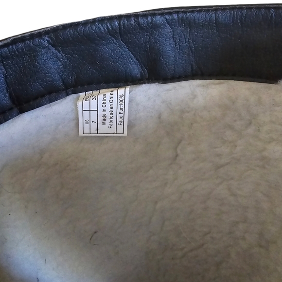 🟢  SOLEMATE Women's Black Faux Fur Calf  Knee Tall Winter Boots - Picture 16 of 16